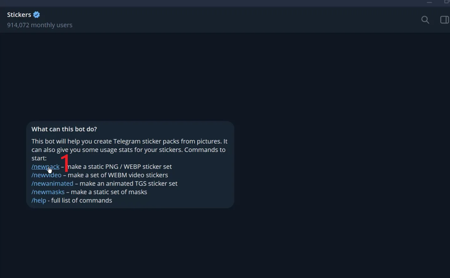 ساخت پک استیکر با ربات